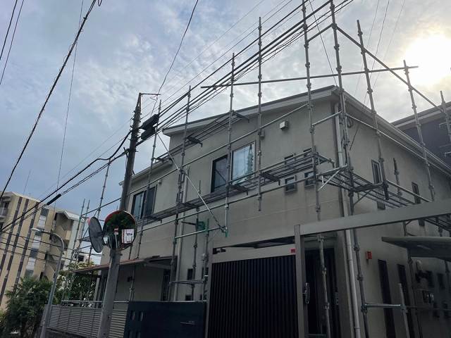 福岡市早良区足場仮設